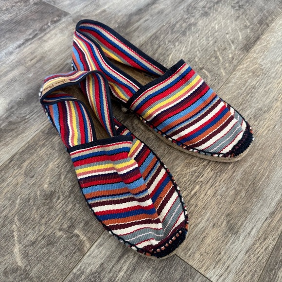 Toni Pons Colorful Striped Espadrilles Flats - Size: 39 - Picture 1 of 6